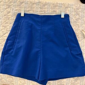 Zara high waisted Women's Blue Shorts